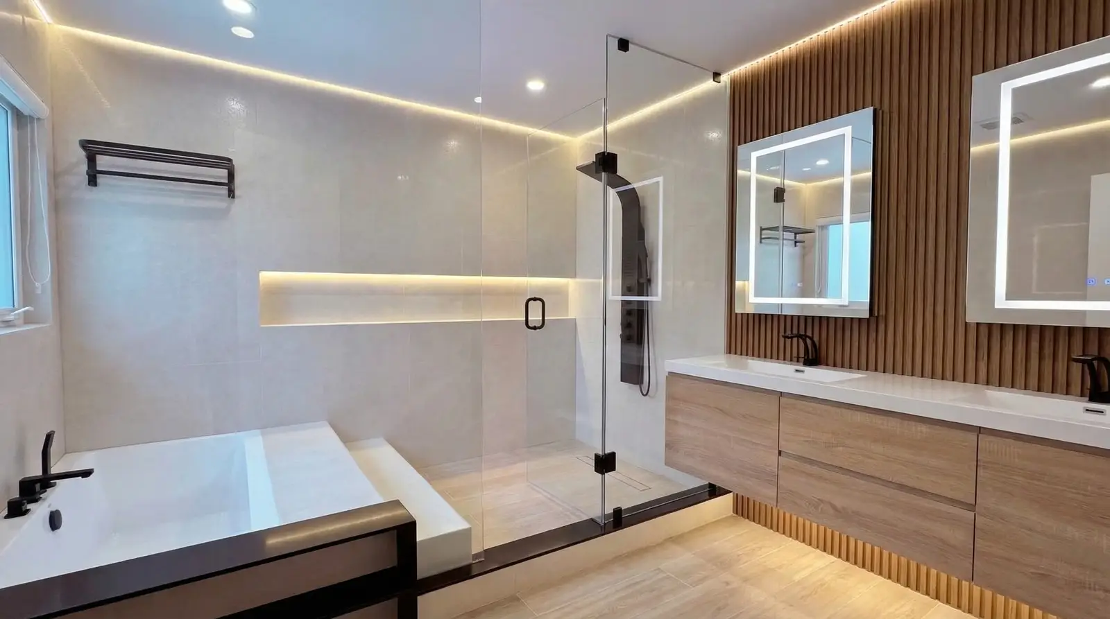 After — finished bathroom renovation