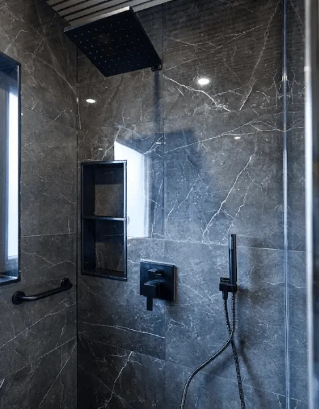 bathroom walk in shower rennovation