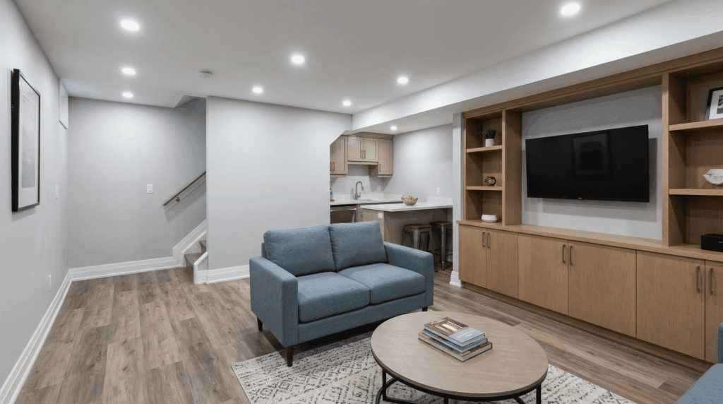 basement renovation in Concord