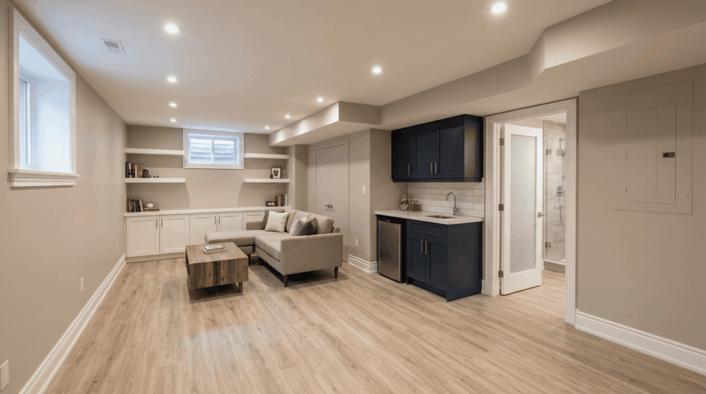 basement renovation in East York