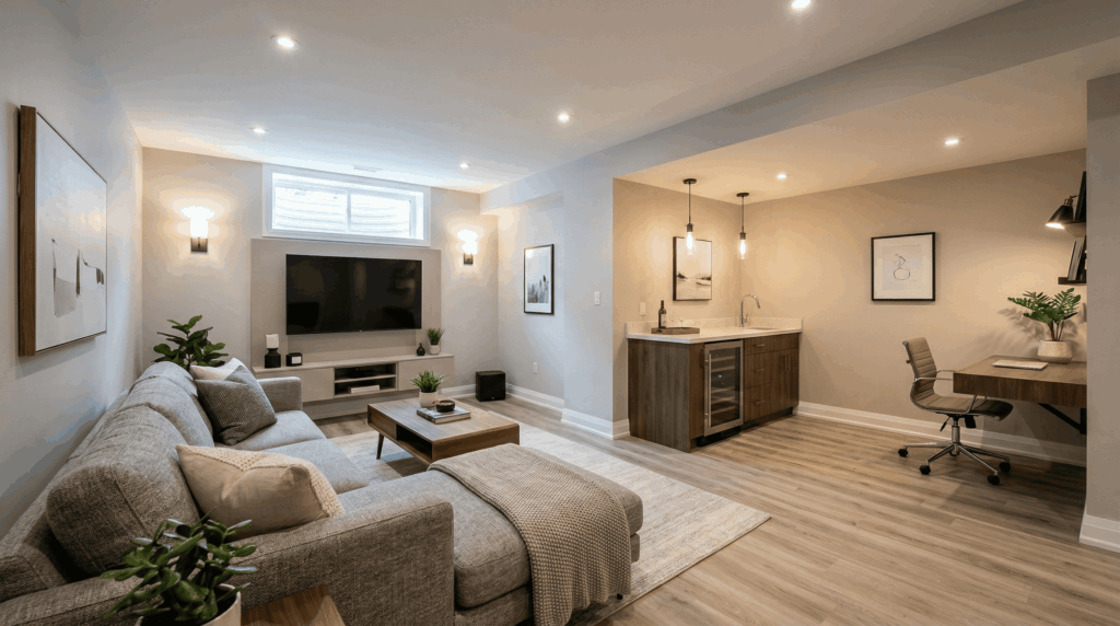 basement renovation in Hamilton