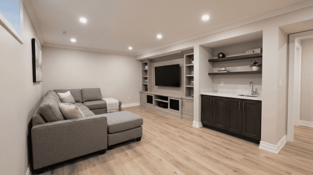 basement renovation in Kleinburg