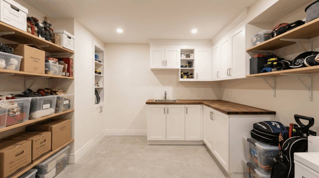 basement renovation in Oakville