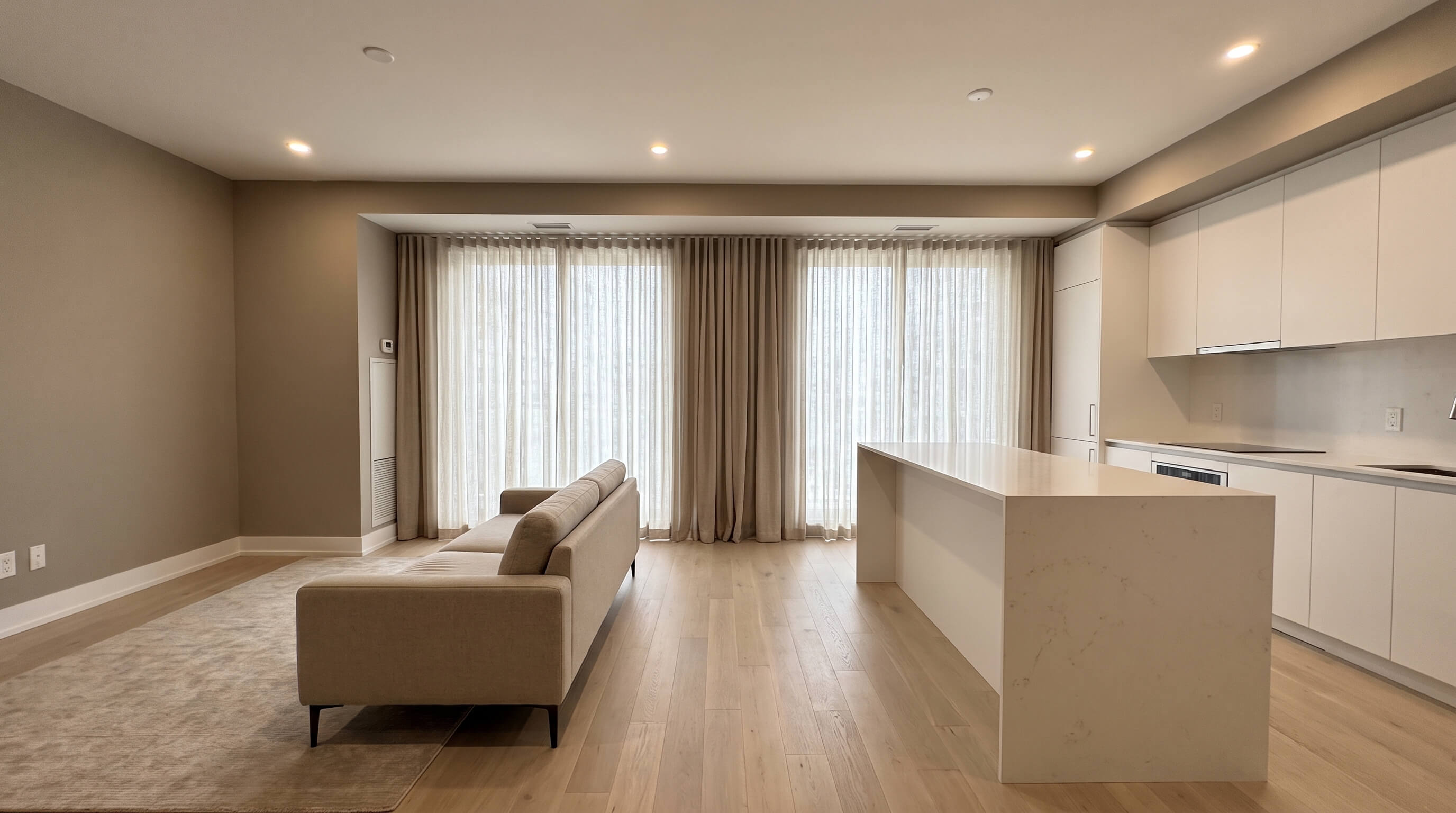 Finished condo renovation in Toronto completed after board approval
