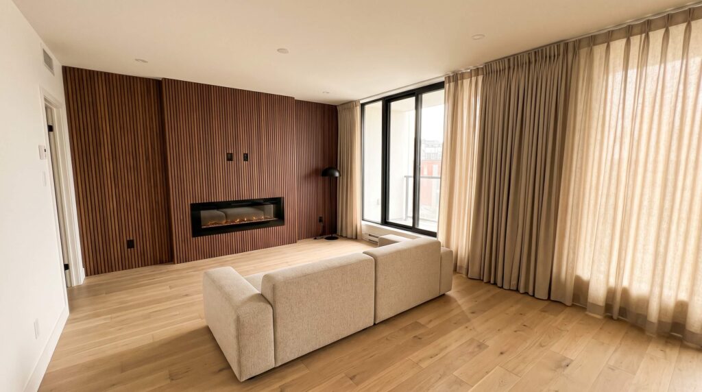 Modern condo interior after a complete renovation